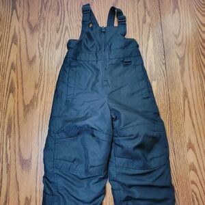 Circo Toddler Size 2T Unisex Black Snowpants Overall Adjustable Straps